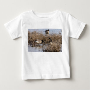 Canadian Geese Snack Time Baby T-Shirt