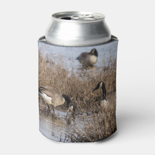 Canadian Geese Snack Time Can Cooler