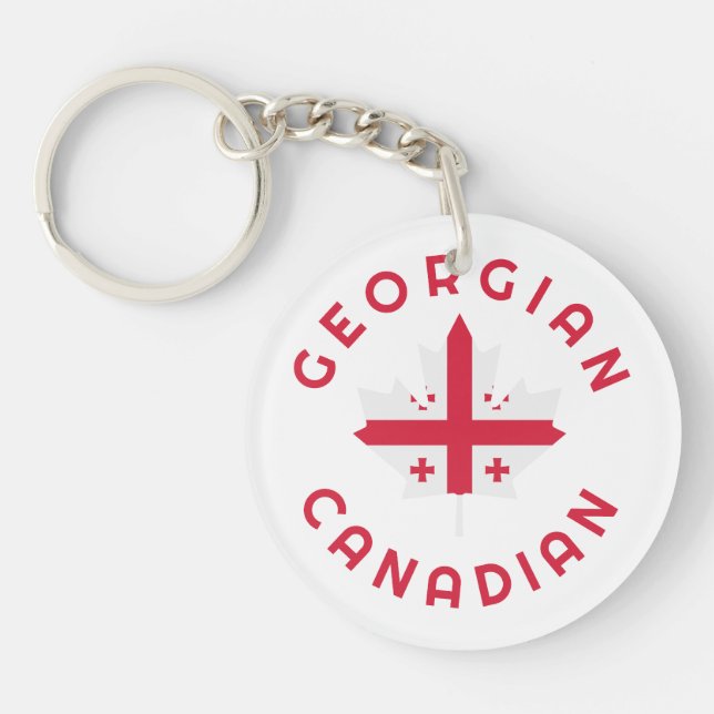 Canadian Georgian Roots  Key Ring (Front)