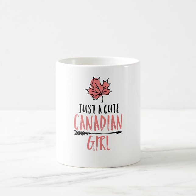 Canadian Girl Canada Gift Coffee Mug (Center)