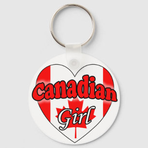 Canadian Girl Key Ring