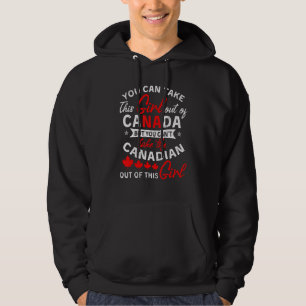 Canadian Girl Women Maple Leaf Canada 1 Hoodie