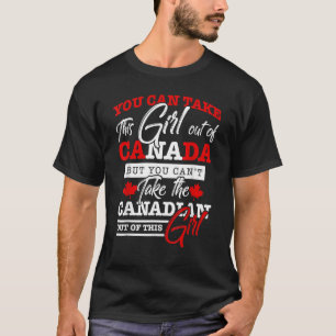 Canadian Girl Women Maple Leaf Canada T-Shirt