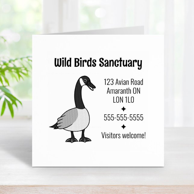 Canadian Goose Business Address Rubber Stamp (Creator Uploaded)