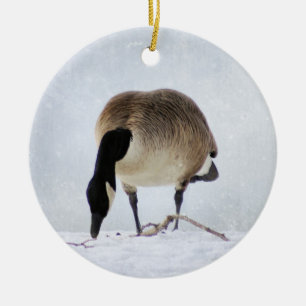 Canadian Goose Ceramic Tree Decoration