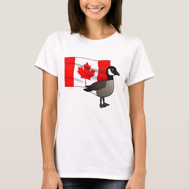 Canadian Goose & Flag T-Shirt (Front)