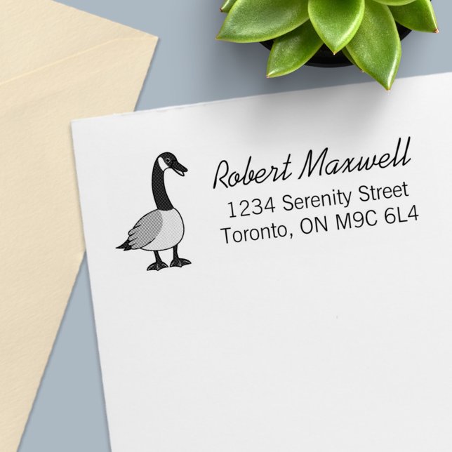 Canadian Goose Return Address Self-inking Stamp (Creator Uploaded)