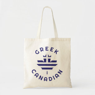 Canadian Greek Roots Tote Bag