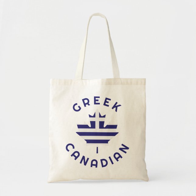 Canadian Greek  Roots  Tote Bag (Front)