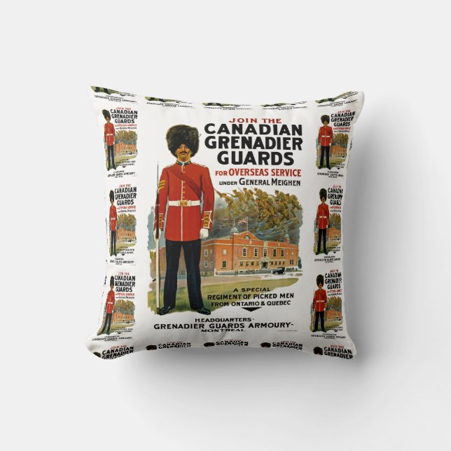 Canadian Grenadier Guards Cushion (Front)