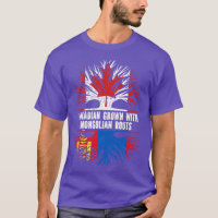 Canadian Grown with Mongolian Roots Canada Flag