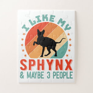 Canadian Hairless Sphynx Cat Owner Humour Jigsaw Puzzle