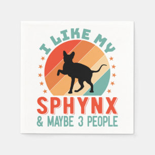 Canadian Hairless Sphynx Cat Owner Humour Napkin