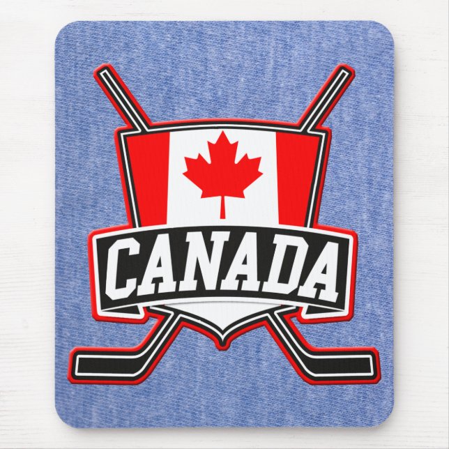 Canadian Hockey Logo Mouse Pad (Front)