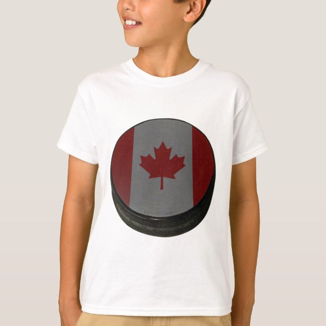 Canadian Hockey Puck T-Shirt (Front)