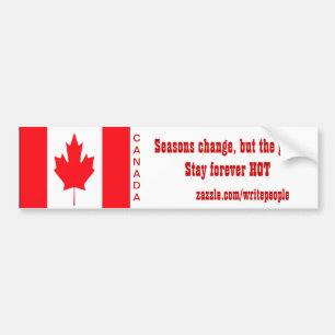 canadian hot girls bumper stickers