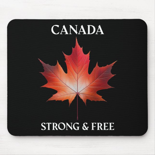 Canadian Icons Pattern – A Celebration Of Canada’s Mouse Pad (Front)