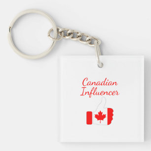 Canadian Influencer thumbs up Lighthouse route Key Ring