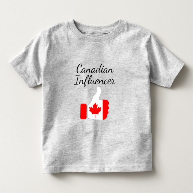 Canadian Influencer thumbs up Lighthouse route Toddler T-Shirt (Front)