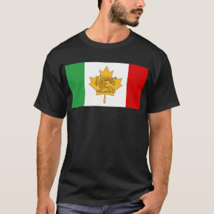 Canadian Iranian Lion and Sun Heritage Flag T-Shirt