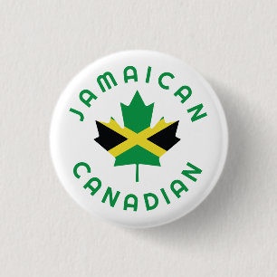 Canadian Jamaican Roots 3 Cm Round Badge