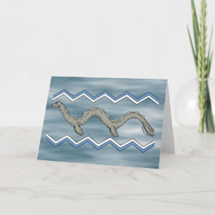 Canadian Lake Monster and Zigzags Card