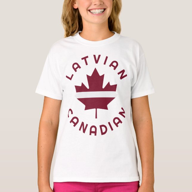 Canadian Latvian Roots T-Shirt (Front)