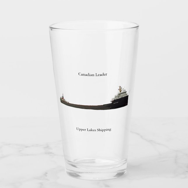 Canadian Leader glass (Front)