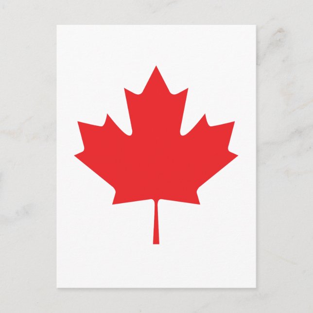 CANADIAN LEAF POSTCARD (Front)