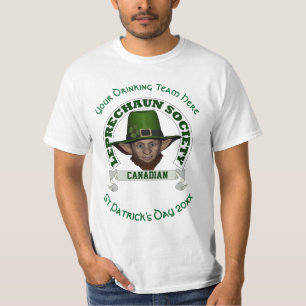 Canadian leprechaun custom St Patrick's day T-Shirt