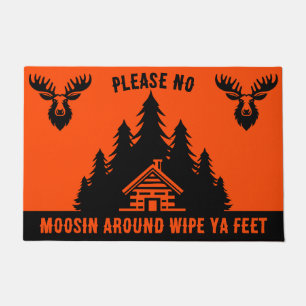 Canadian Log Cabin Funny Decorative Doormat
