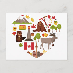 Canadian Love postcard