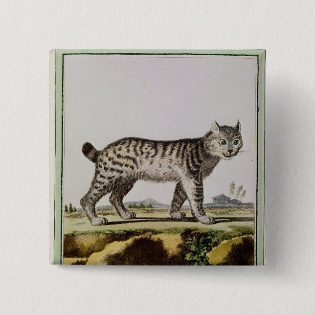 Canadian Lynx 15 Cm Square Badge (Front)