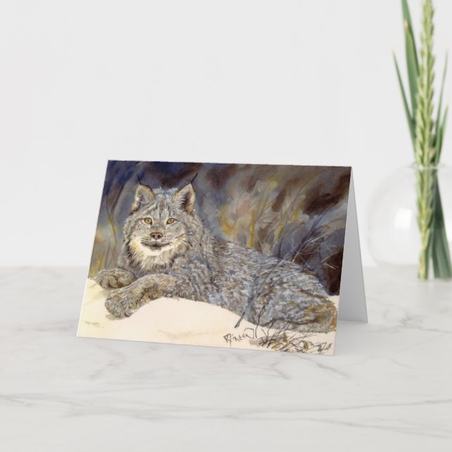 Canadian Lynx notecard (Front)