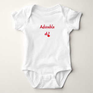 Canadian Maple Leaf Adorable Eh  Baby Bodysuit