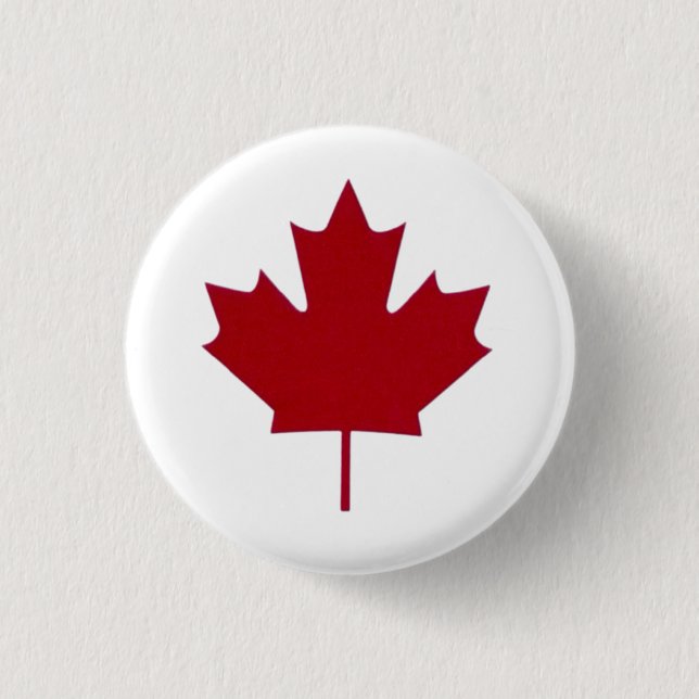 Canadian Maple leaf Button (Front)