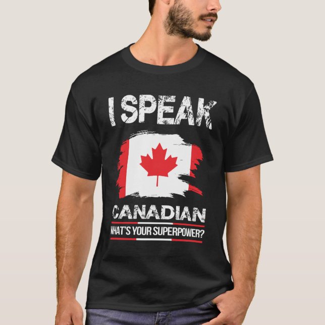 Canadian Maple Leaf Canada Flag Canadians T-Shirt (Front)