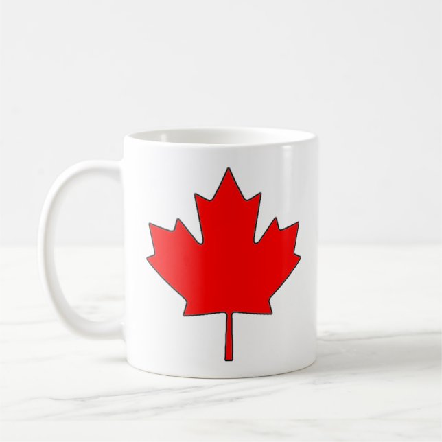Canadian Maple Leaf Coffee Mug (Left)