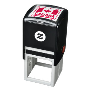 Canadian maple leaf flag of Canada Self-inking Stamp