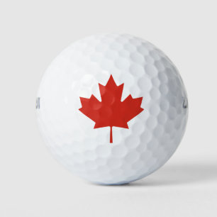 Canadian Maple Leaf Golf Balls