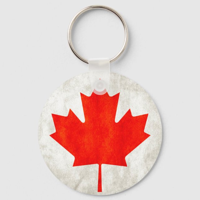 Canadian Maple Leaf Key Ring (Front)