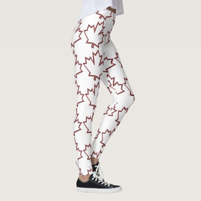 Canadian Maple Leaf Leggings (Right)