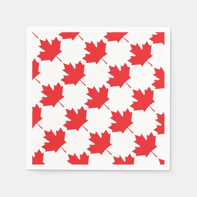 Canadian Maple Leaf Napkin (Front)