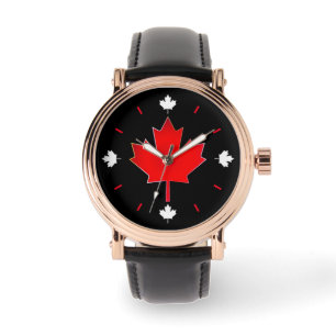 Canadian Maple Leaf on Black Watch