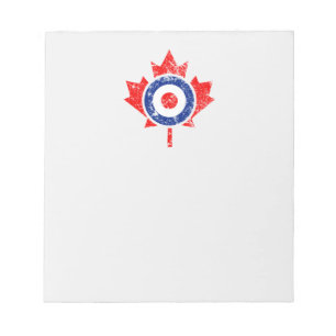 Canadian Maple Leaf Roundel Grunge Mod CANADA Notepad