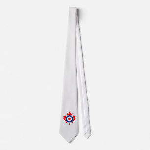 Canadian Maple Leaf Roundel Mod Badge Tie