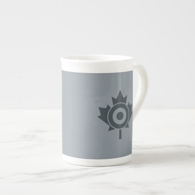 Canadian Maple Leaf Roundel Mod CANADA Bone China Mug (Front Right)