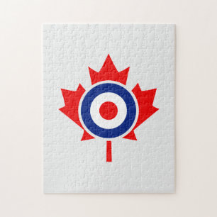 Canadian Maple Leaf Roundel Mod CANADA Jigsaw Puzzle