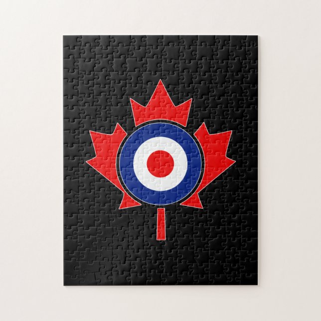 Canadian Maple Leaf Roundel Mod CANADA Jigsaw Puzzle (Vertical)