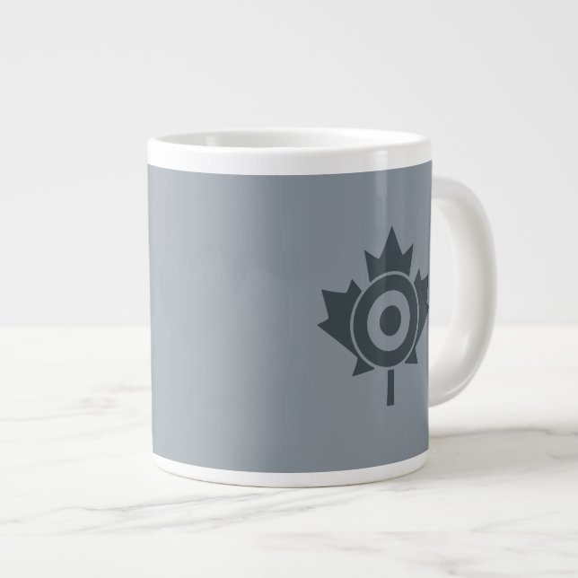 Canadian Maple Leaf Roundel Mod CANADA Large Coffee Mug (Front Right)